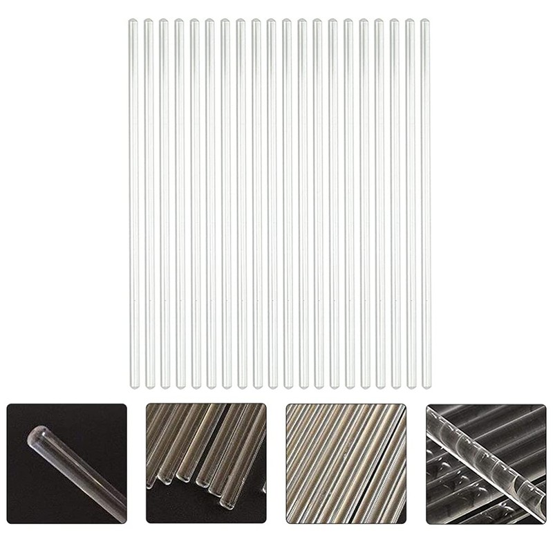 Mipcase Coffee Stir Sticks Glass Stirring Rod 20pcs: Laboratory Stirring