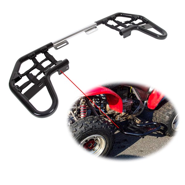 Black Nerf Bars w/Nets Guards Rack Compatible with 2001-2019 Honda