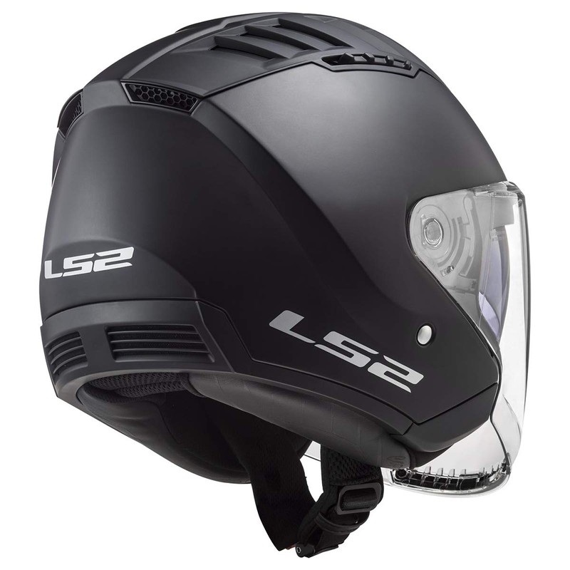 LS2 Helmets Copter Open Face Helmet (Matte Black - 2X-Large)