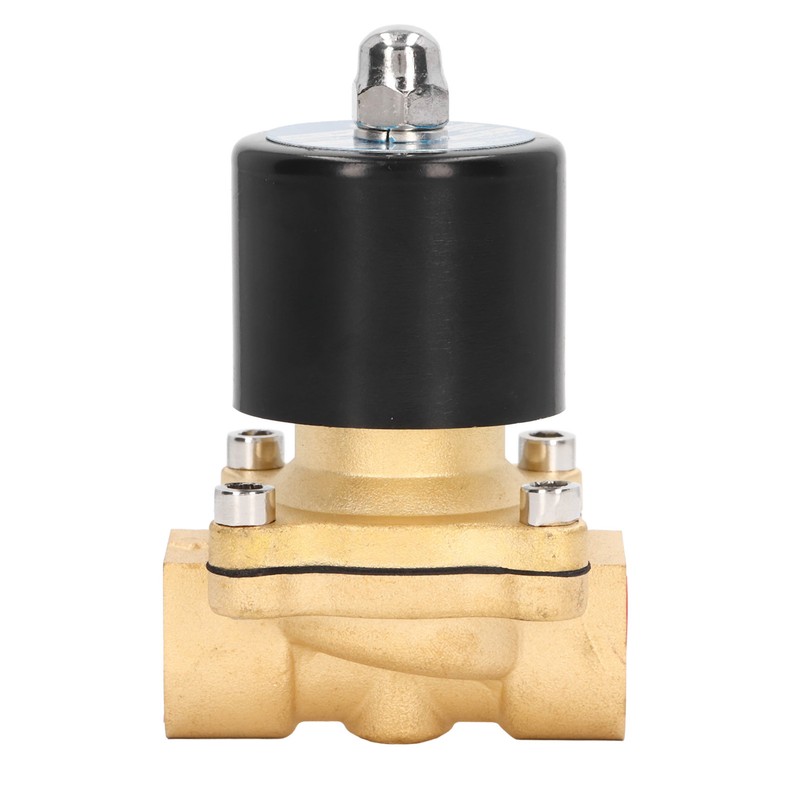 Electric Solenoid Valve Brass Structure Copper Coil 1 Way Flowing
