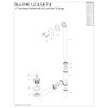 Kingston Brass DLL3168 Bath Tub Drain and Overflow, Brushed Nickel