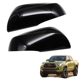 Priprilod Bright Black Mirror Cap Covers Compatible with Toyota Tacoma 2016-2023 Highlander 2020-2023 Rav4 2019-2023 Rav4 2021-2023 Sienna 2021-2023 Only Fit Turn Light Model