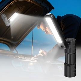 Rechargeable LED Work Light BBQ Grilling Accessories with Magnetic Base, 180° Rotate Mechanic Grill Light for Car Repair, Emergency, Camping, Outdoor & Mechanics Tools