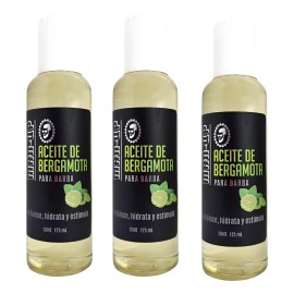 Manup Crecimiento De Barba Aceite De Bergamota 125 Ml Kit 3