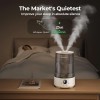 BPA-Free 3.6L Cool Mist Ultrasonic Humidifier with Night Light &