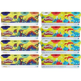 Play-Doh Bulk 32-Pack of Non-Toxic Modeling Compound, (4oz) Cans (32-Cans, 48oz) - Mixed Colors