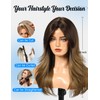 HAIRCUBE Long Synthetic Wig for Women Heat Resistant Natural Looking
