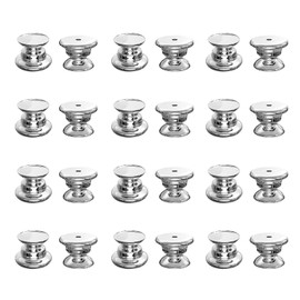 24PCS Drawer Knob Base for DIY Crystal Epoxy Resin, Drawer Handle Accessories Home Room Decoration, Alloy Metal Base Bulk for DIY Resin Knob