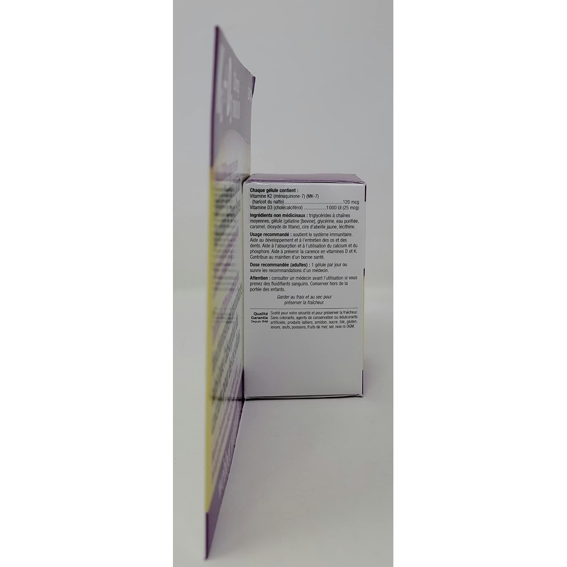 Webber Naturals K2 + D3 120 mcg/1000 IU, Supports Healthy