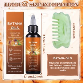 Batana Öl für Haare 100ml Batana Oil Wachstum Batana Oil for Hair Growth Haaröl Wachstum Bio-Batana-Öl Repariert Geschädigtes Haar