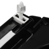 "vidaXL Soft-Close Toilet Seat in Black Polypropylene, Quick-Release Design and