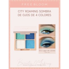 Freebloom De Paleta De Sombras De Ojos 4 En 1