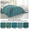 GONAAP Fuzzy Faux Fur Throw Blanket Light Teal Super Soft