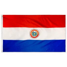 DANF Paraguay Flag 3x5 ft Paraguayan Paraguaian National Flags Polyester with Brass Grommets 3x5 Foot Flag