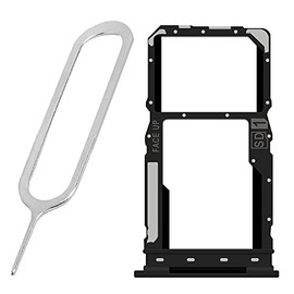 Replacement Easy to Install Portable SIM and Memory Card Tray Holder w/SIM Card Ejection Pin Compatible with Motorola Moto G Pure XT2163-4