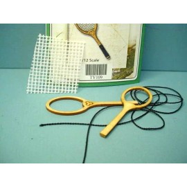 Dragonfly Int'l Miniature Tennis Racket Kit #TY109  Dragonfly Int'l 1/12