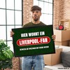 speecheese Hier wohnt EIN Liverpool Fan Doormat in 35 x