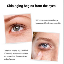 Sonew 60 Piece Eye Pads, Black Pearl Essence Moisture Eye Mask for Fine Lines, Thin Dark Circle, Firming, Anti-Wrinkle