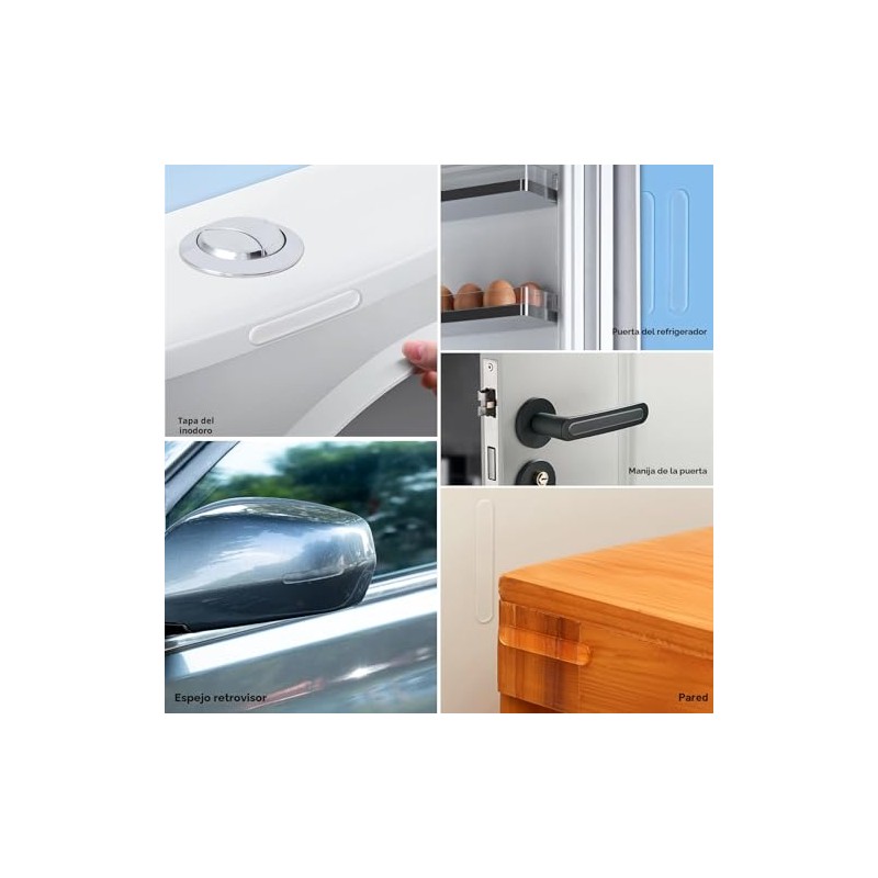 10 piezas, protectores de pared, tope de puerta, parachoques para