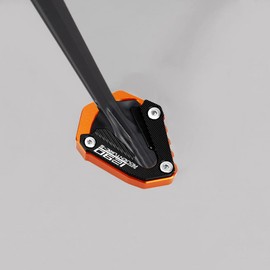 Modeer Compatible with 1290 Super Adventure S 2021-2024 Motorcycle CNC Support Extension Plate Side Stand Pad 1290 ADV 1290adv 1290S Accessories (Orange/Black)