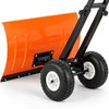 74cm Wheeled Snow Shovel for Driveways – 5-Position Adjustable Handle
