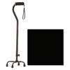 NOVA Medical Quad Cane Small Base With Offset, Black