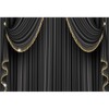 Xiaoterna 2.5 x 1.8 m 3D Black Curtain Background VIP