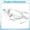 ElevateTech Adjustable Eyelash and Eyebrow Protector Shower Goggles Shield, 2