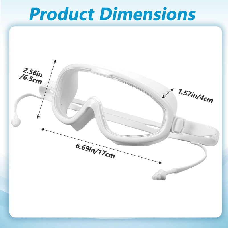 ElevateTech Adjustable Eyelash and Eyebrow Protector Shower Goggles Shield, 2