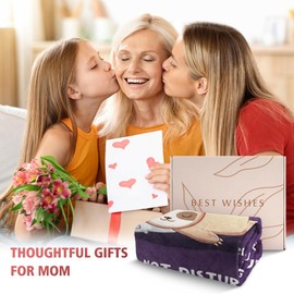 Mom Gifts for Christmas, Mom is Charging Sloth Blanket, Gifts for Mom from Daughter Son, Mom Birthday Gifts, Funny Mom Gifts for Thanksgiving Mothers Day, Super Soft Throws Blanket for Mom 60" x 50"