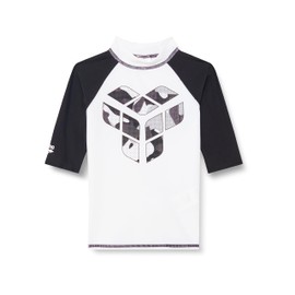 Arena Boy's Unisex Jr Rash Vest S/S Graphic Rash Guard Shirt