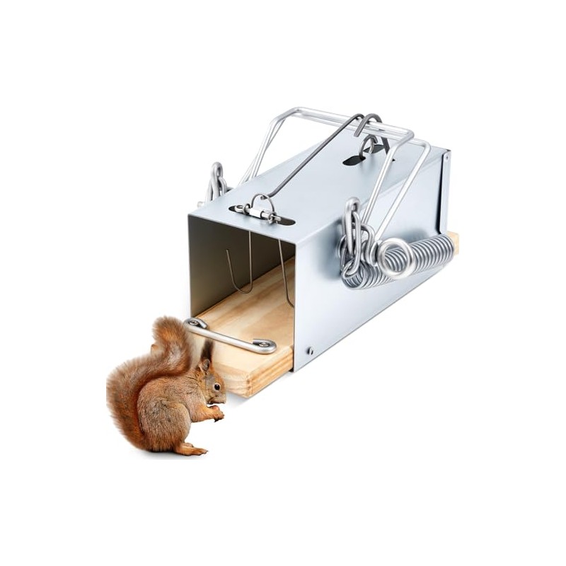 Qualirey 1 Pcs Tube Trap Squirrel Trap Outdoor Safe and
