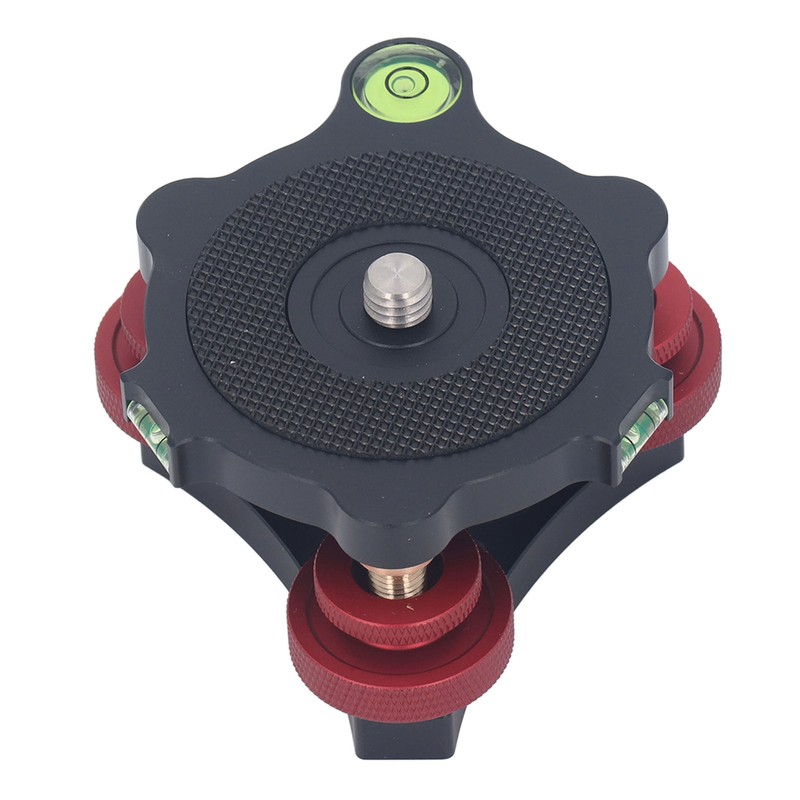 Tripod Head Leveling Base Camera Leveler Aluminum Alloy 3/8 Inch