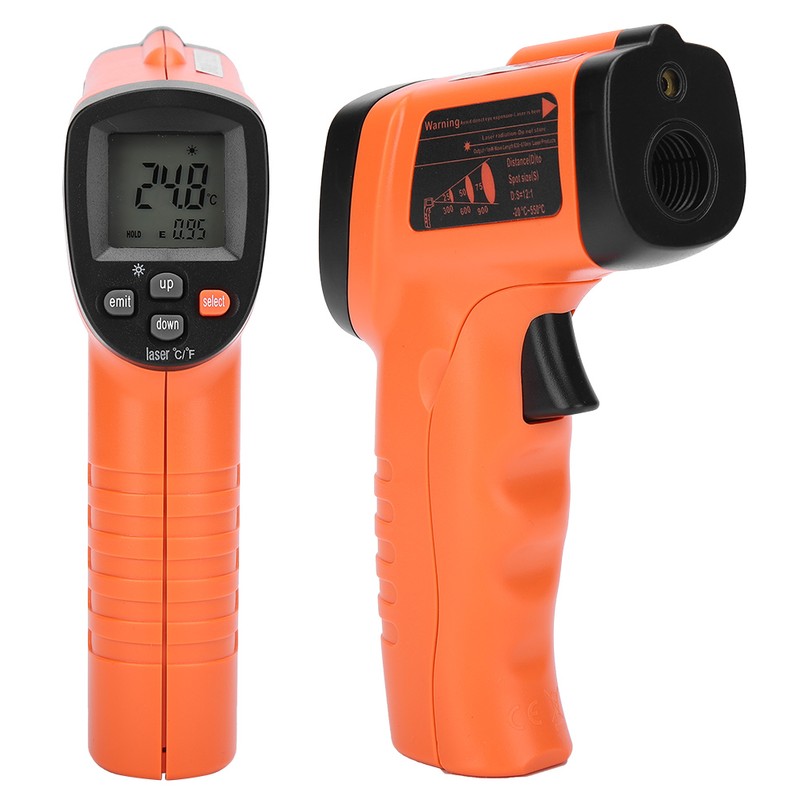 Industrial Infrared Thermometer Plastic Temperature Meter Detector Measuring Instrument