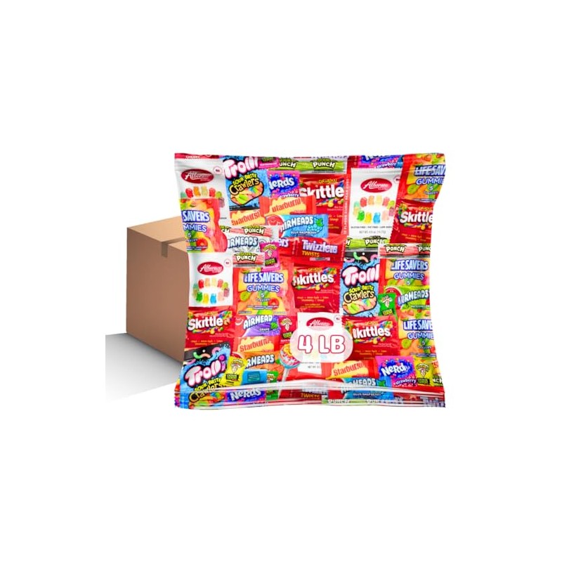 Bulk Assorted Candy Variety Pack - Individually Wrapped Party Candy