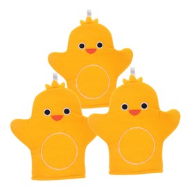 SHOWERORO Softer Wash Mitts for Baby Bath Animal Pattern Shower Mitts Children's Bath Gloves