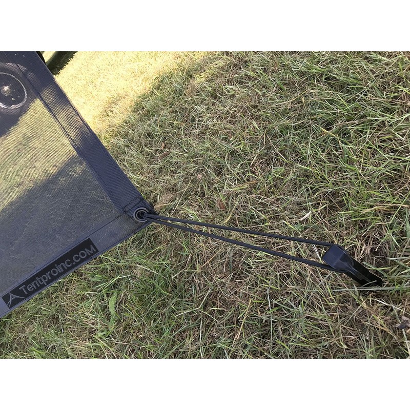 Tentproinc RV Awning Sunshade Screen 9'X13'3''- Black Mesh Sun Shade