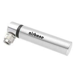 EyezOff Airbone ZT702 Supernova Ultra-Compact Bicycle Pump for Schrader/Presta (9.9cm) Silver