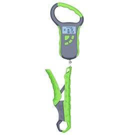 SNAIL TRAIL 8 Storage Bins 50 lbs Digital Bass Fish Scale & 7.5'' Lip Gripper, Hanging Weight Equipment, Fisherman Tournament Weighing Device, Fishing Supplies, Boat Stuff Accessories, Gift for Men