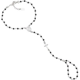 Amen Rosary Necklace Crystals Collection Rosary Sterling Silver, Sterling Silver, Cubic Zirconia