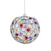 Modern Round Globe Easy Fit Pendant Shade with Small Multi