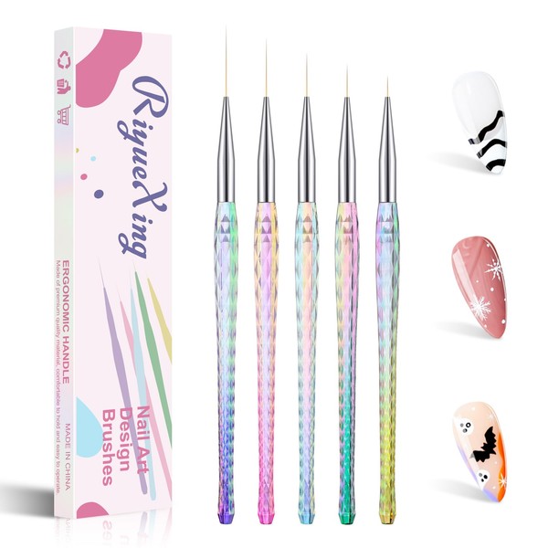 5PCS Nail Art Liner Brushes - Liner Brush For Nail