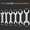 Singzhu Ultra Thin Double Open End Wrench Set - 6