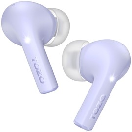 TOZO E2 Latest Design, Enhanced Sound Quality Version (Wireless Earphones/Dedicated App Compatible), Custom EQ Mode, Noise Canceling, Instant Connection, Long Distance Connection, Quick Charging, USB