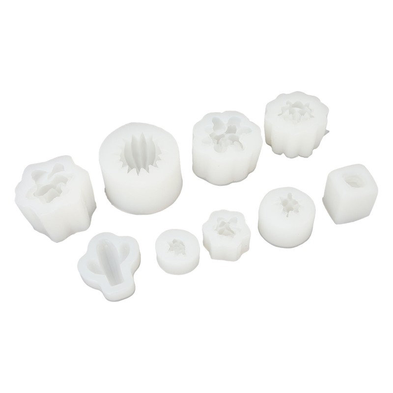 9Pcs Succulent Silicone Mold Soft Flexible Easy Release Easy to