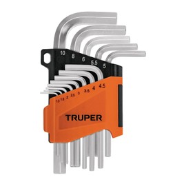 Truper ALL-13M, Juego de 13 llaves Allen milimétricas con organizador