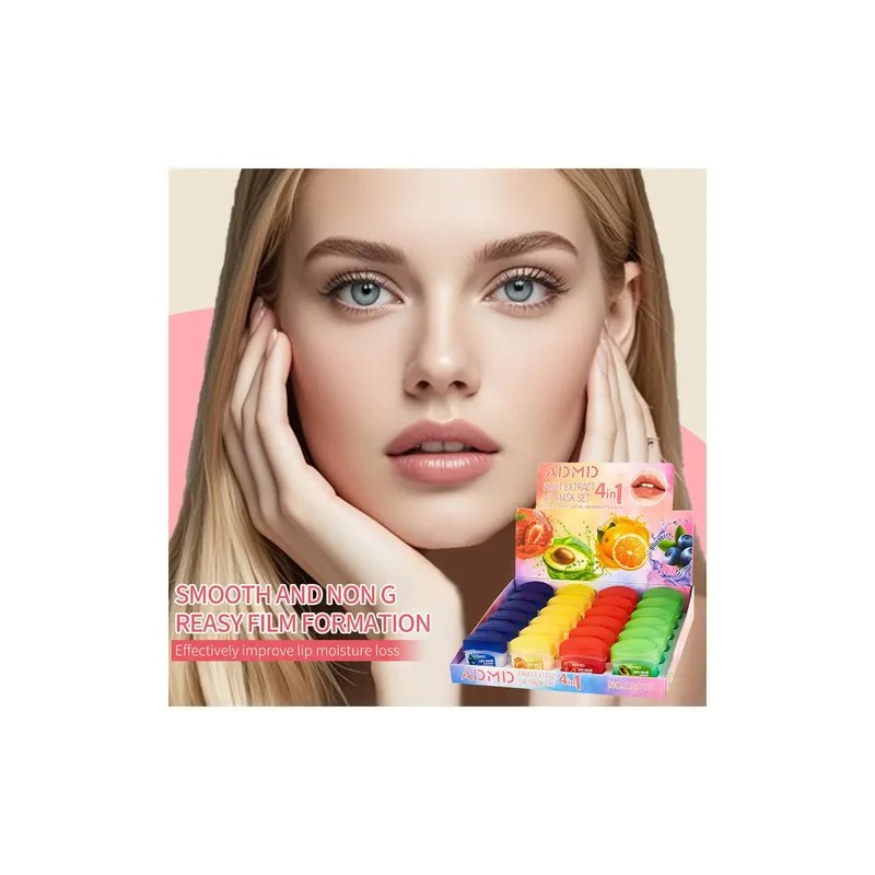 Set Hidratante De Labios Con Varias Frutas, Paquete Con