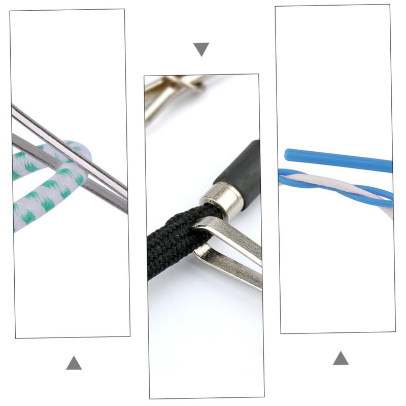 Operitacx 3sets Belt Threader Elastic Threader Easy Thread Needle Flex
