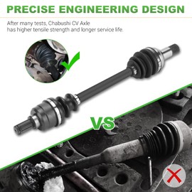 Chabushi Rear Left Right CV Axle Drive Shaft & Wheel Bearing Set for Yamaha Grizzly 500/700 YFM700 YFM550 Kodiak 450 2018-2021 ATV Axle Replacement for 28P-2530V-00-00