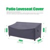 F&J Outdoors Patio Loveseat Cover, Heavy Duty Waterproof UV Resistant